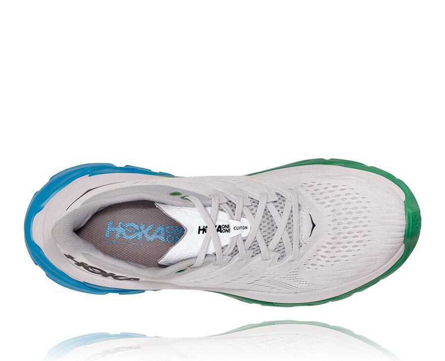 Hoka One One Mens Running Shoes - Clifton Edge - White - GMSQ74108